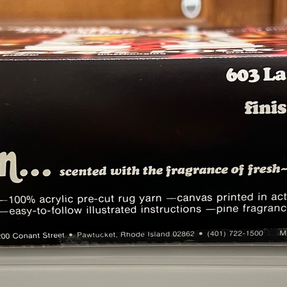 Vintage 1978 Betty's Christmas Latch Rug Hook Kit 603 Lamp Post New Sealed - Picture 5 of 5